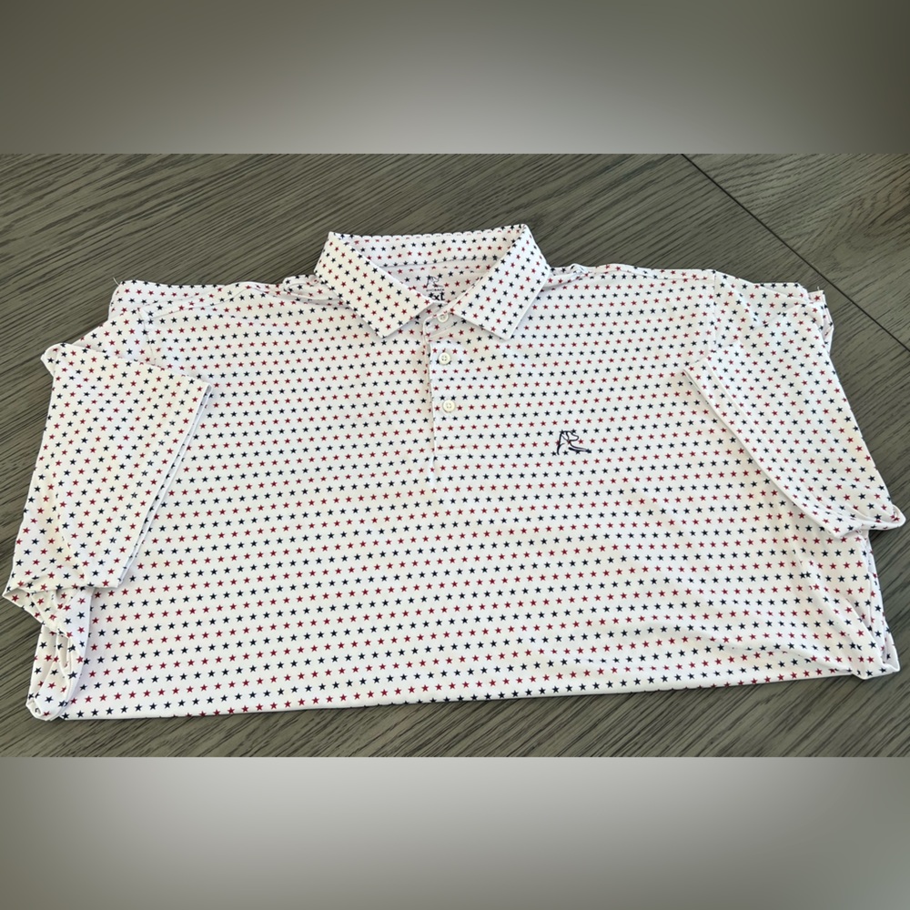 Rhoback Men’s Stars golf polo shirt